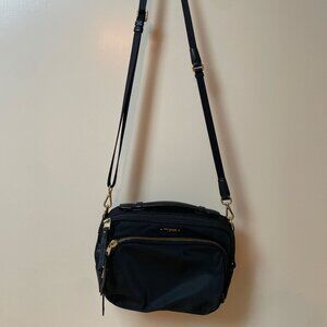 Tumi Black Nylon Shoulder Bag